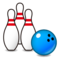 Bowling emoji on Emojidex